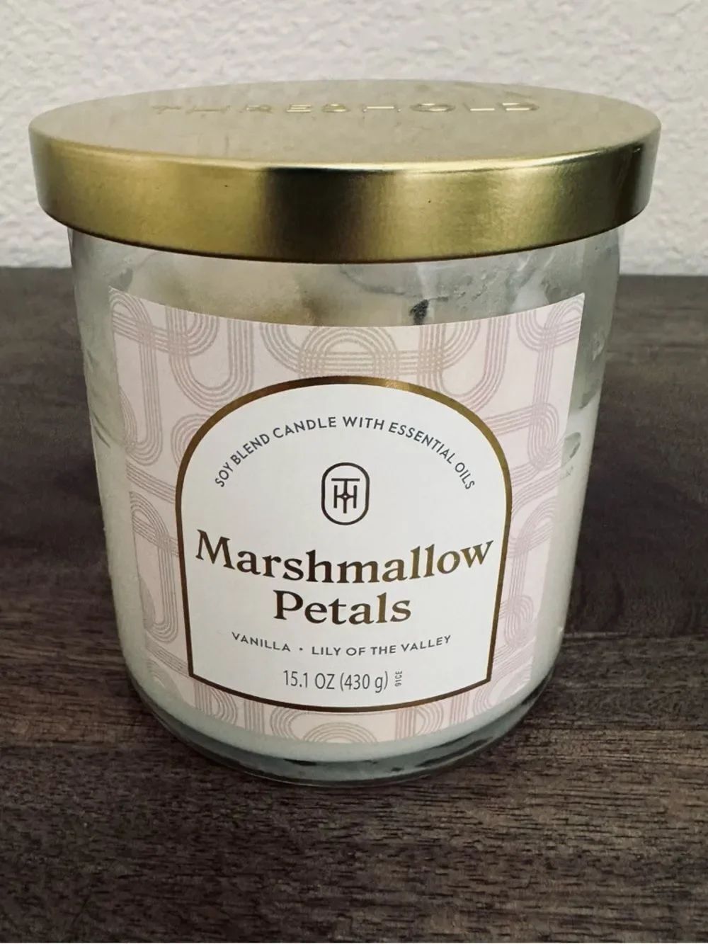Threshold Marshmallow Petals Soy Blend Jar Candle